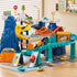 NIPLOOOW Playset 3-5, Set 10 3 4 5 6 7 8 Dinosaur Race Track for Boys Kids Dinosaur Climbing Hills Car Track Play