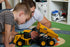 9-Channel 1:18 6-Wheel 6 100-Min 2026 Mighty RC Dump Truck Toy | Scale All-Terrain Construction Vehicle with Lights