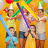 42 Pieces Inflatable Lightsabers, Costume Toys for Kids, Star Theme Birthday Party Supplies (6 Colors)