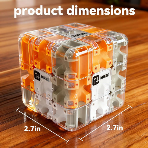 generic 3D Maze Cube Ball Labyrinth Puzzle Brain Teaser for Adults & Kids, Educational Learning Toys Logical Thinking