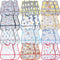 Jeyiour 24 Pcs Baby Waterproof Bibs with Food Catcher Adjustable Snaps Plastic
