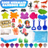 2.2lbs 3 4 5 6 7 8 GAIETYDIY Mermaid Sensory Bin for Girl, Magic Sand Art Kit with LED Light, Sensory Sand, Ocean Sea