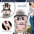Bolaz Backpack Capybara Pink Diaper Bag Tote Multifunction Baby Nappy Changing Bags Large with Stroller Straps Travel