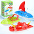 Boat Bath Toys, 3 PCS Toddler Pool Toys for Water Play, Plastic
