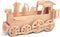 Puzzled 3D Puzzle Rolling Locomotive Train Wood Craft Model Kit, Fun & Educational DIY Wooden Toy, 30 Pieces Pack