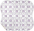 decor gift 4 Pack 22x11in Cotton Burp Cloths Muslin Good Absorbent? Purple Check Pattern washcloths for Unisex Babies