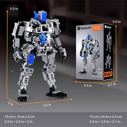 5025 14+ MyBuild Mecha Frame Exo Frame for Custom Robots | Highly Poseable Build & Mod Platform | Ages