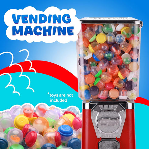 Capsule Vending Machine Translucent Acorn Capsules - 100 pcs 1.1 inch Empty Gumball Machine Capsules for Party Favors &