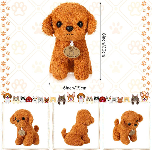 4 Pcs Cute Dog Stuffed Animal Toy Puppy, 7 Inch Stuffed Dog Plush Puppy Stuffed Animal for Boys and Girls, Party Decorations, Birthday Gifts (Cute)