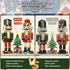 FunBuild Set 2 (797PCS) Christmas Nutcracker Building with Light - Soldiers, Light-Up Christmas Tree, Wreath, Snowman