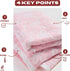 Cozy 50x60 Bow Blanket Pink Bows Soft Throw Blanket Reversible Premium Fabric for Best Comfort
