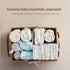 HBlife Diaper Caddy Organizer, Large Hand-Woven Storage Basket for Diapers & Baby Essentials - Elegant Curved Design