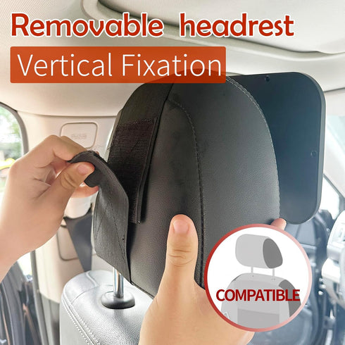360 Funbliss Baby Car Mirror for Fixed Headrest, Compatible with Tesla Car Mirror for Baby and Other Models, Rotation