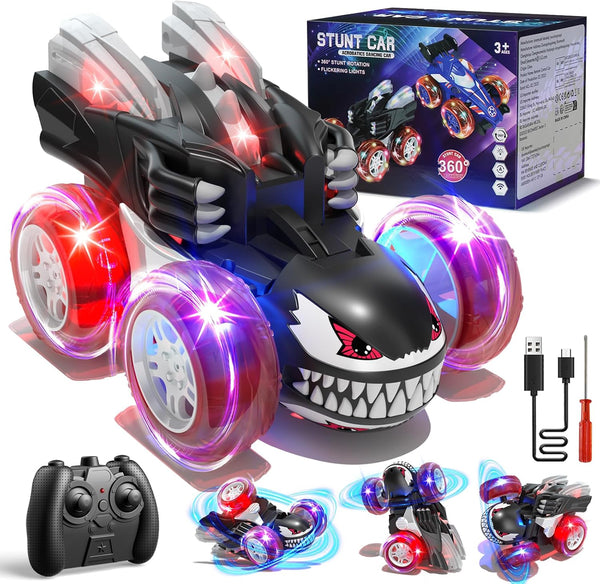 SOGAWEBB Remote Control Cars for Boys 4-7, 2.4Ghz Rechargeable RC Stunt Car with