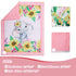 Set 3 Set Set Cloele Crib Bedding for Baby Girls - Piece Elephant Baby Bedding Includes Pink Crib Skirt Crib Quilt