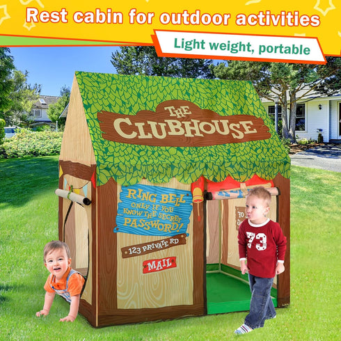 Indoor Kids Play Tents for Toddlers - Cute Boys Girls Playhouse Tent with Star Lights for Christmas Birthday