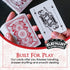 Infinitum Ghost Playing Cards - White & Red Deck with FREE Card Game eBook - Premium Standard Size