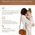 Eco-Friendly Vintage Tan Diaper Bag Clutch - Chic Solution for Parents