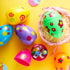 6 6 Inches JOYIN Pcs Large Printed Easter Eggs, Jumbo Plastic Eggs Fillable for Easter Themed Hunt Basket Stuffers