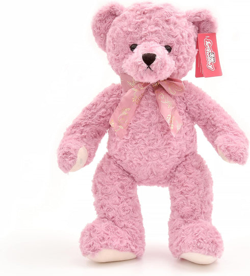 20" suepcuddly Posed Teddy Bear Stuffed Animal Cute Plush Toy for Girl Kids (Pink)