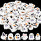 ANGOLIO 60Pcs Halloween Ghost Mini Erasers, Spooky Ghost Pencil Rubber Erasers for School Classroom Rewards