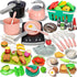 168Pcs Kids Play Kitchen Accessories Toy Set, Pretend Cooking Food Playset with