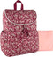 Multi-Function Floral Diaper Backpack and Travel Nappy Baby Bag with Changing Pad