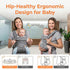 (7-44 lbs), Ergonomic Baby Carrier Newborn to Toddler Lightweight Infant Carrier with Windproof Cover & Bottle Bag