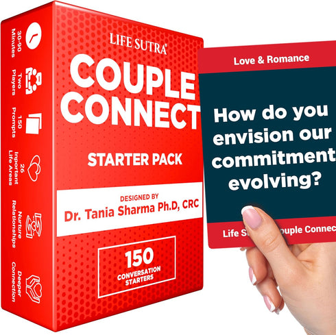 Life Sutra Couples Games for Adults - 150 Conversation Cards for Meaningful Date Night Ideas