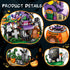 Halloween Haunted House Village Building Set for Kids, Ghost Pumpkin Building Kit for Party Favors, Ages 6+