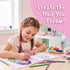 5 BSCOOL - Drawing, Coloring & Activity Book. Create Hairstyles with Stickers and Guides. Fashion Design Sketchbook