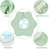 6Pcs 360 0 12 Zainpe Rotate Baby Bibs Waterproof Snap Cotton Baby Bib Absorbent Feeding Burp Cloth for Infant to Months