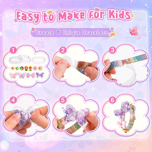5-12 5 6 7 8 9 10 Friendship Bracelet Making Kit for Girls, Year Old Girl Birthday Gifts, Arts and Crafts Kits