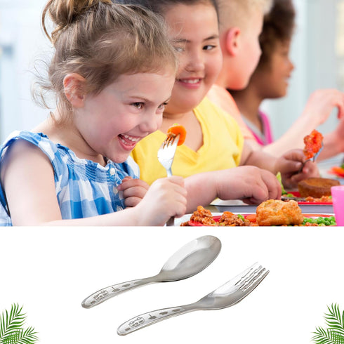 Stainless Steel Forks & Spoons, Kitchen Utensils Set for Cooking and Household Essentials