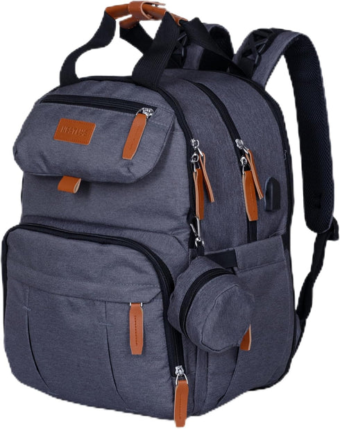 Nestlys Expandable Diaper Bag Backpack for Baby Boy & Girl 26-32L Large Capacity