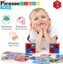PicassoTiles Magnetic Expression Puzzle Toy Building Block Mix & Match Cubes Sensory Toys Educational STEM Kit for Kids
