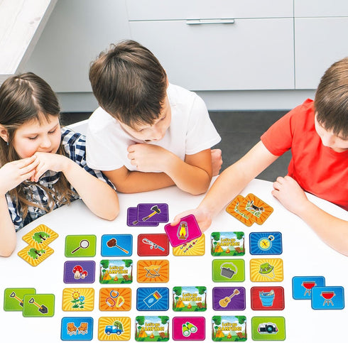 gisgfim 50 Pairs Memory Matching Game for Kids - Summer Camp Concentration Games for Ages 4-8