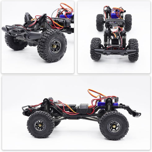 1.0 Tires, 60 * 22mm Soft Rubber Crawler Wheel Tires with Foam Inserts for 1/18 TRX4M 1/24 RC Crawler