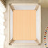 CZXW 52" 28" Stripes Orange White Crib Sheets Fitted x Natural Cotton Soft & Breathable for Baby Crib Mattress