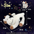 Hopearl LED Musical Stuffed Cow Playset, Singing Plush Toy with 3 Baby Cows, Adjustable Volume Lullaby.