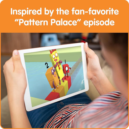 hand2mind Numberblocks Race to Pattern Palace! Board Game, Preschool Math Game for Kids Ages 3-5