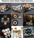 (12 Pure Brass Fidget Spinner Gears Linkage Fidget Gyro Toy Metal DIY Hand Spinner Spins Long Time EDC Focus Meditation