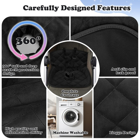 (2pc Babenest Car Seat Potty Protector Cover -Waterproof Carseat Training Liner for Baby &Toddler Shower Gift, Dry
