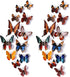24pcs 3D Vivid Special Man-Made Butterfly Art Wall Stickers, Nursery, Bathroom, Office Décor
