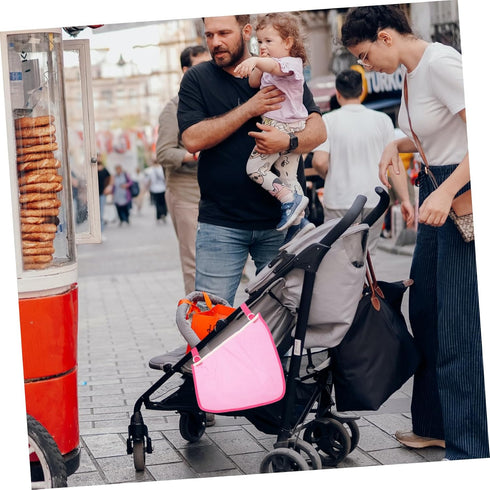 Totority 2 Pcs Stroller Side Sling Storage Bag, Mesh Bag Hanging Organizer for Stroller