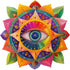 Mys Aurora Mandala Wooden Puzzles for Adults, 500 Piece Unique Shaped Wood