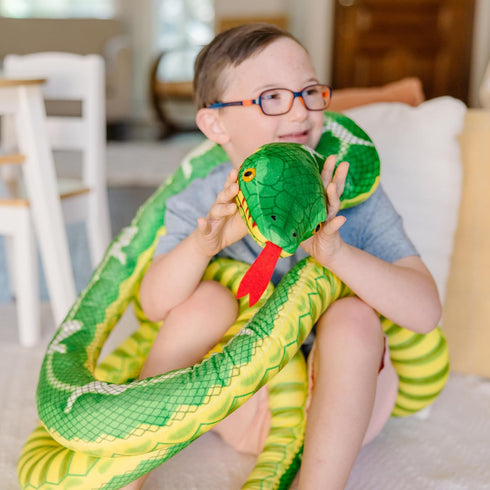 Melissa & Doug Giant Boa Constrictor, Lifelike Stuffed Animal Snake