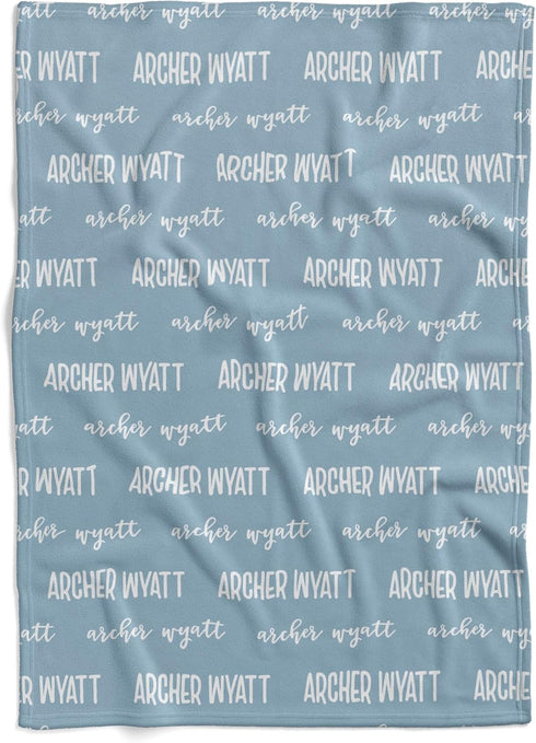 Hickory Hollow Designs Personalized Baby Swaddle, Baby Name Sign for Hospital, Birth