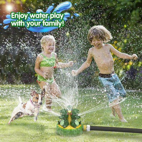 Water Sprinkler for Kids Outdoor Play 8-12 - Dinosaur Spray Water Toys Attached to Garden Hose