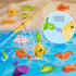 KukuFun 3 4 5 6 Magnetic Fishing Pool Toys Game for Kids Toddlers, Water Table Bathtub Toy with Pole Rod Net Plastic